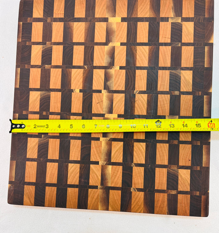 Beautiful End Grain Cutting Board Cherry & Walnut Chopping Block