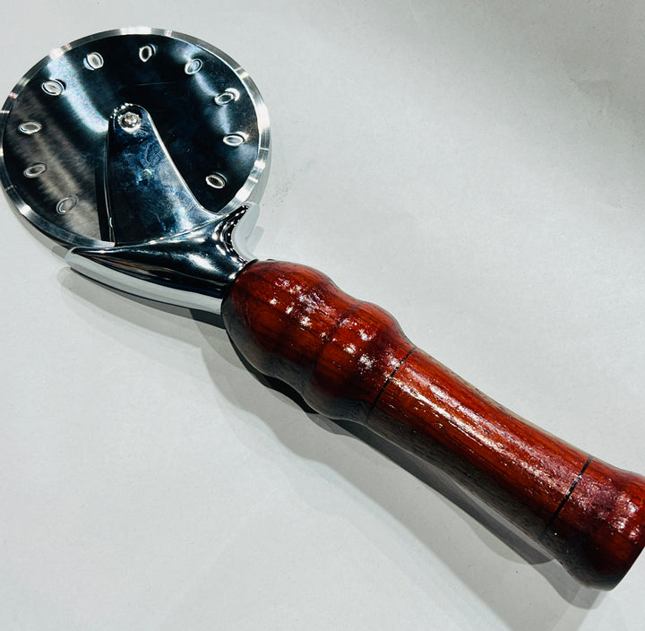 Pizza Cutter walnut and African Padauk 9099