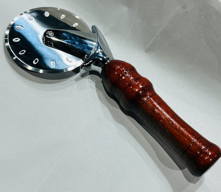 Pizza Cutter walnut and African Padauk 9099