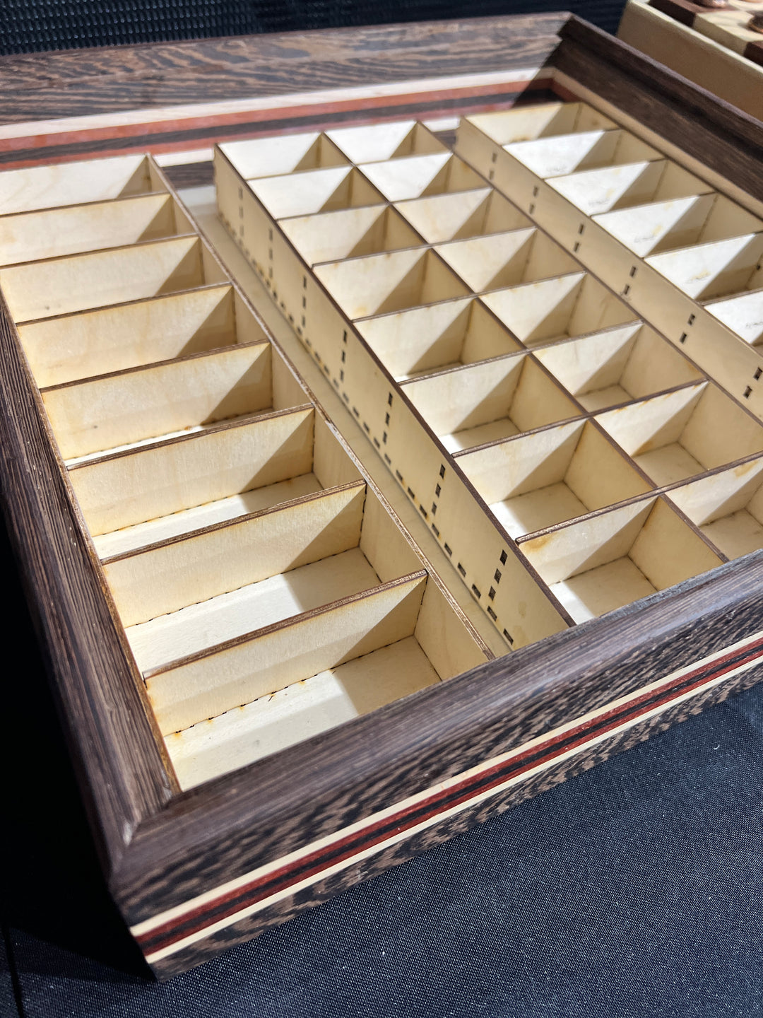 Chess Set Handmade British Theme Chess Box Set Exotic Woods w/ Chessmen Included