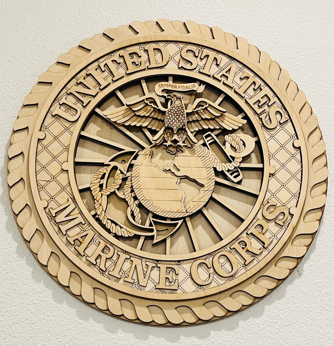 United States Marine Muti layered Decoration Plaque Custom Made