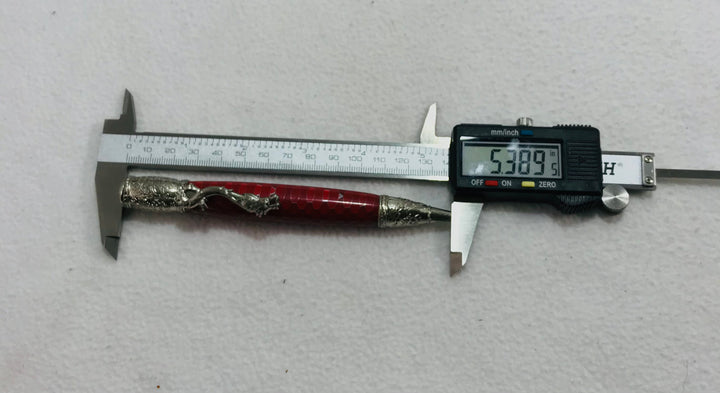 Pen Red Acrylic and Metal metal acrylic Silver metal Hardware 209