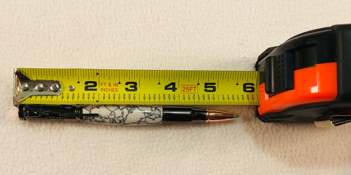 Pencil black and white acrylic rock Pencil with silver and rose gold metal Hardware 603