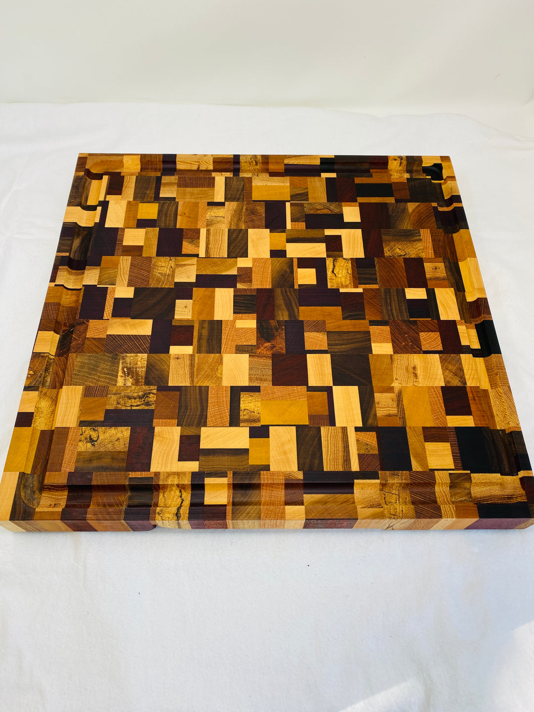 Cutting Board Chaotic Butchers Block Thick End Grain with Juice groove Large