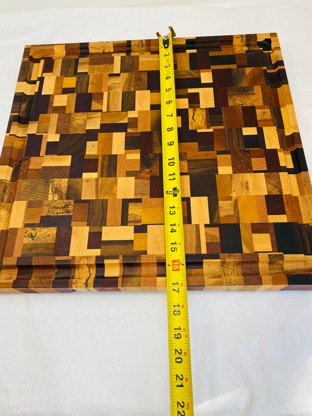 Cutting Board Chaotic Butchers Block Thick End Grain with Juice groove Large