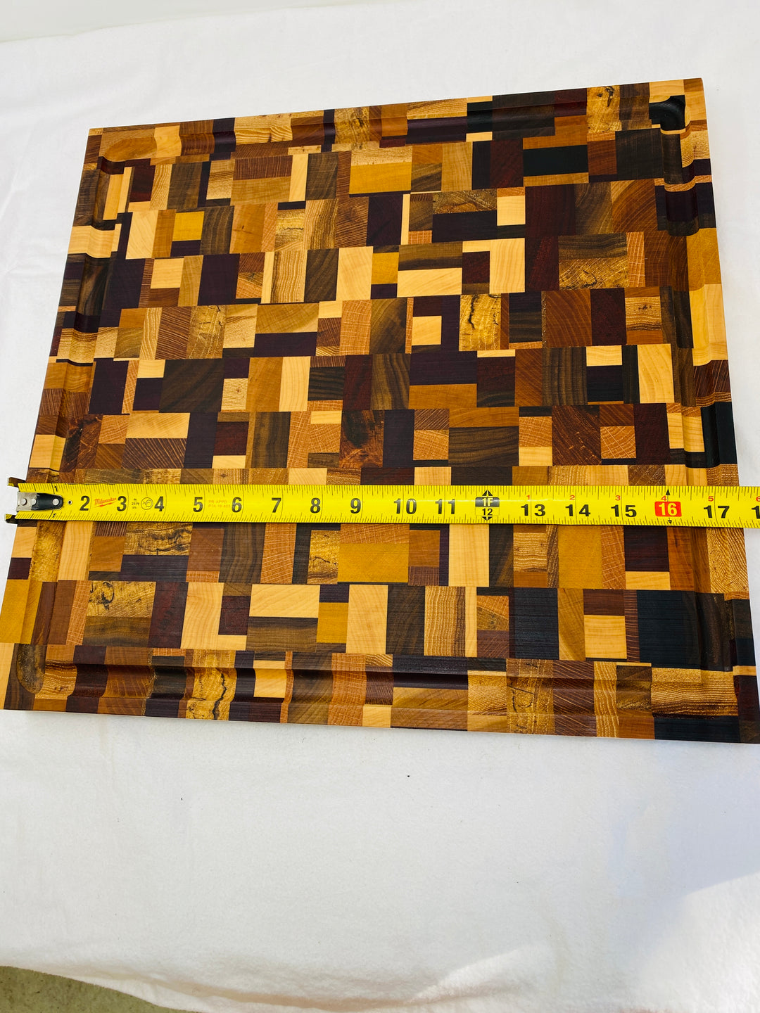 Cutting Board Chaotic Butchers Block Thick End Grain with Juice groove Large