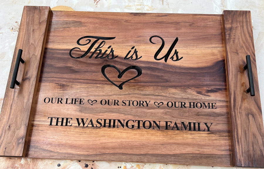 Stovetop Cover/Noodle Board Custom Made Engraved