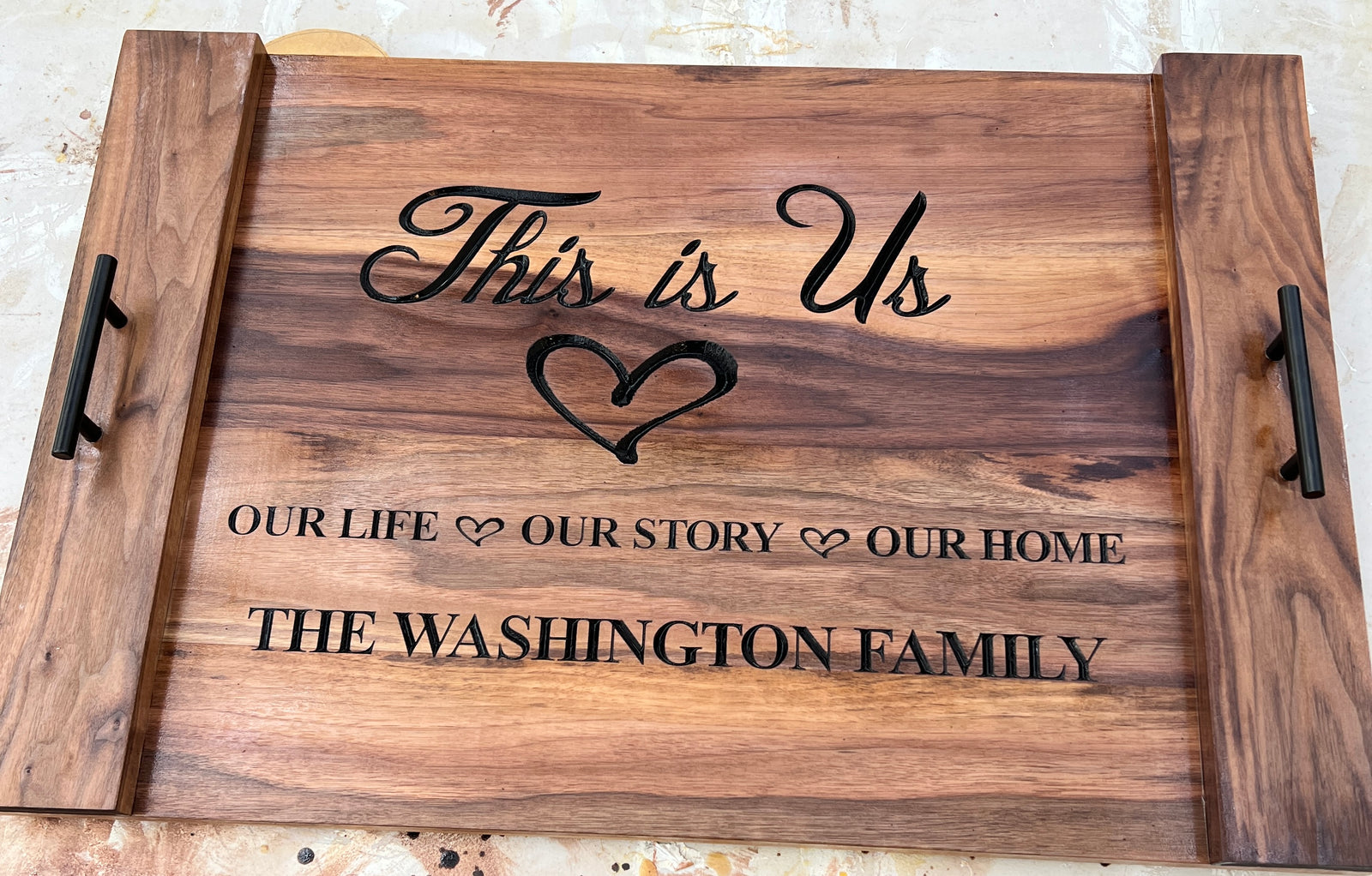 Stovetop Cover/Noodle Board Custom Made Engraved