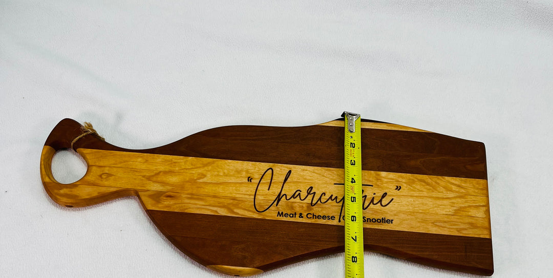 Charcuterie Board Multi Exotic Wood Engraved "Charcuterie..." 8108