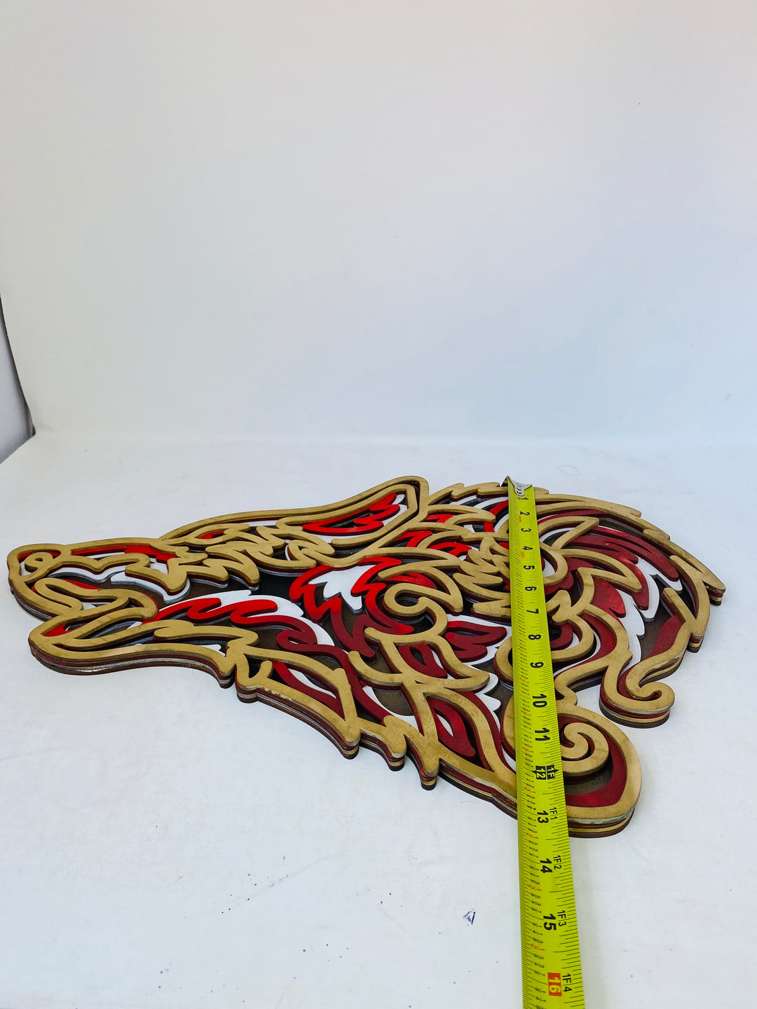 Wall Decoration Wolf Howling Layer Wood Art Mandala 3D Art Multilayer Art 2432