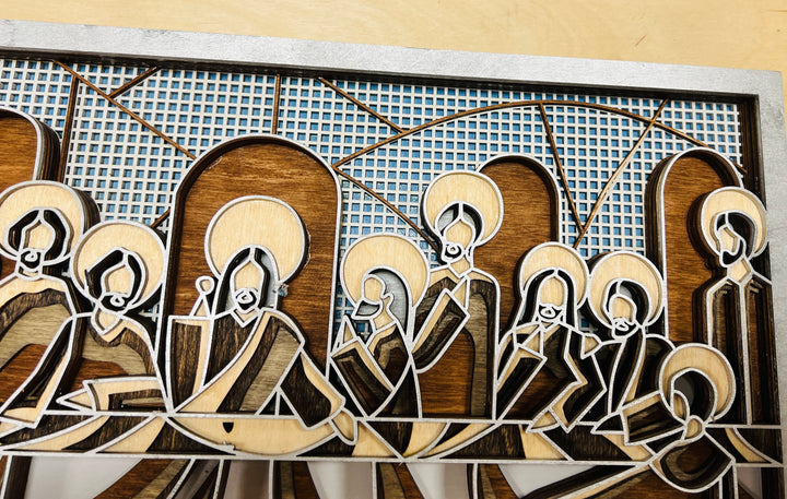 Wall Decoration The Last Supper 3D Art Multilayer Wood Art 2375