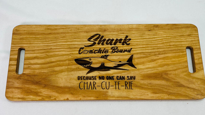 Charcuterie Board Extra Long "Shark Coochie" Board Texas Pecan Face Grain 8100
