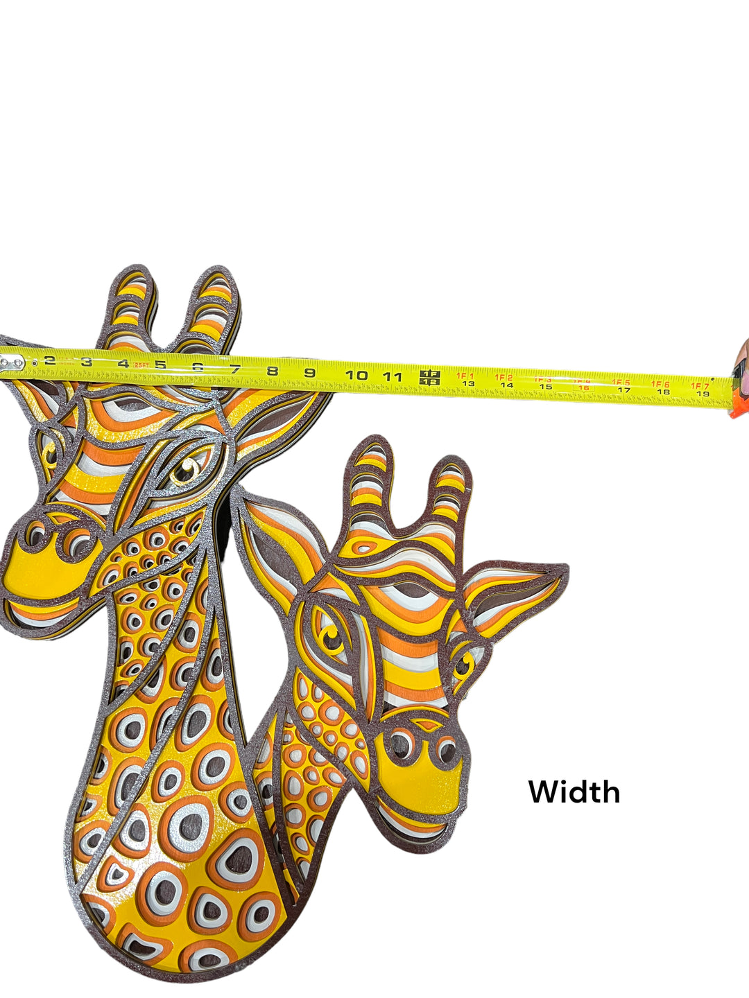 Wall Decoration Giraffes Layer Wood Art 3D Art Multi-Layer Wood Art